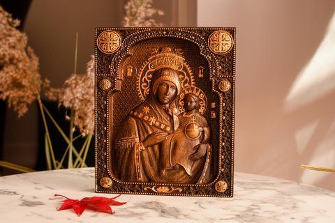 ВИФЛЕЄМСЬКА БОГОРОДИЦЯ - 56 х 66 см, Античний темний 281 фото