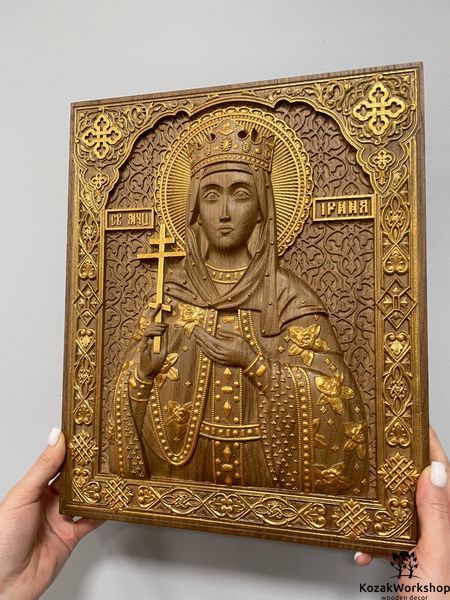 СВЯТА ІРИНА - 56 х 66 см, Античний темний 225 фото