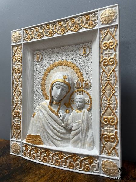 КАЗАНСЬКА ІКОНА БОЖОЇ МАТЕРІ - 30 х 38 см, Дуб молочний 300-2 фото