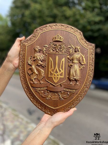 ТРИЗУБ ГЕРБ УКРАЇНИ - 30 х 38 см 38 фото