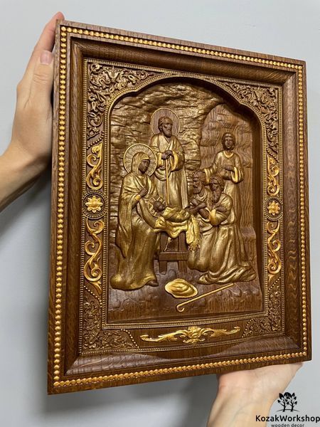 НАРОДЖЕННЯ ІСУСА - 56 х 66 см, Античний темний 181120 фото